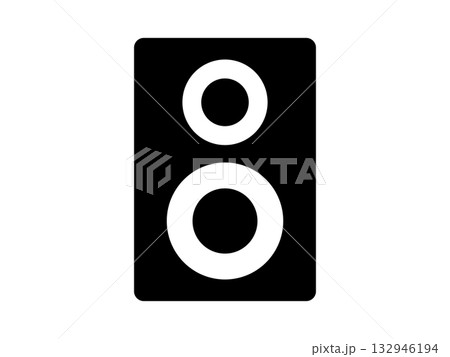 スピーカーのアイコン　モノトーン 132946194