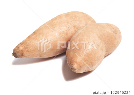 Sweet potatoes isolated on white background Sweet potatoes isolated on white background 132946224