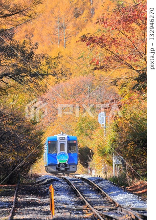 小海線 甲斐大泉駅 紅葉 小海線 甲斐大泉駅 紅葉 132946270