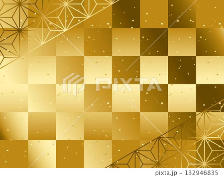 麻の葉F、格子、1金B 132946835