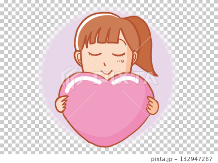 A woman with a big heart (human rights image) A woman with a big heart (human rights image) 132947287