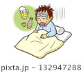 二日酔いで苦しむ男性 132947288