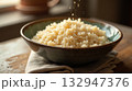 white rice in a bowl 132947376
