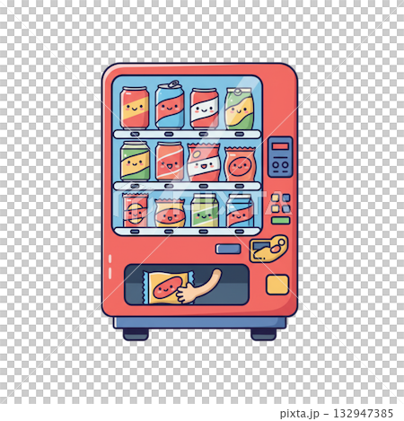 Illustration of vending machine 132947385