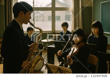 冬休みの音楽クラブ 132947406