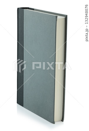 Simple gray book isolated on transparent background 132948076