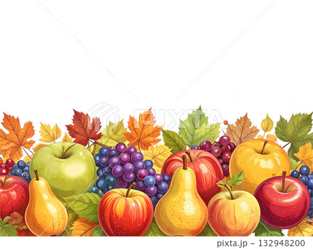 ヴィンテージ風フルーツの背景 ヴィンテージ風フルーツの背景 132948200