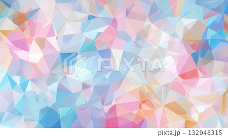 パステルカラーのモザイクの幾何学背景テクスチャ パステルカラーのモザイクの幾何学背景テクスチャ 132948315
