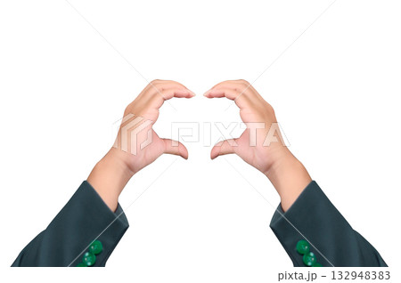 Human hands and gestures on background 132948383