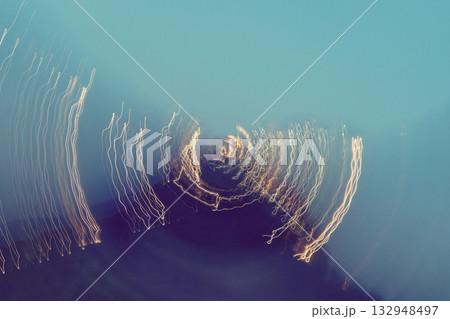 Abstract lights creating dynamic motion blur pattern Abstract lights creating dynamic motion blur pattern 132948497
