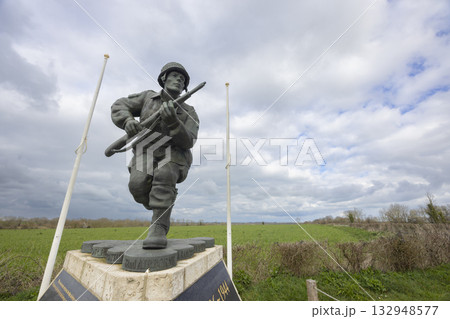 D Day paratrooper monument Sainte Marie du Mont Normandy France 132948577