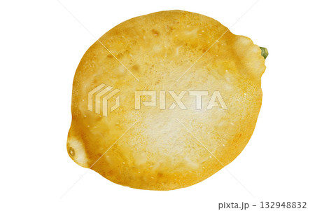 Lemon watercolor. Hand drawn tropical sour fruit. Clip art of juicy yellow lime. Citrus on isolated white background. Ideal for logo and packaging of natural cosmetics, household chemicals and design Lemon watercolor. Hand drawn tropical sour fruit. Clip art of juicy yellow lime. Citrus on isolated white background. Ideal for logo and packaging of natural cosmetics, household chemicals and design 132948832
