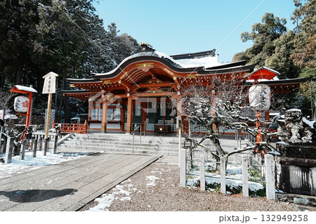京都 冬の長岡天満宮 京都 冬の長岡天満宮 132949258