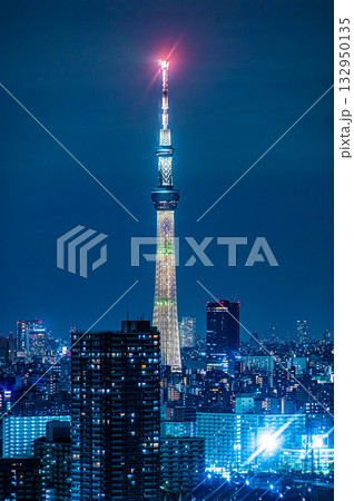 11月のスカイツリーの夜景 132950135