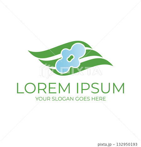 Leaf logo vector illustrations design icon template 132950193