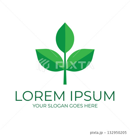 Leaf logo vector illustrations design icon template 132950205