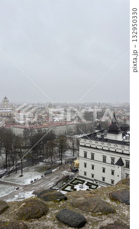 Aerial view of Vilnius, Lithuania, cityscape with historical buildings Aerial view of Vilnius, Lithuania, cityscape with historical buildings 132950330