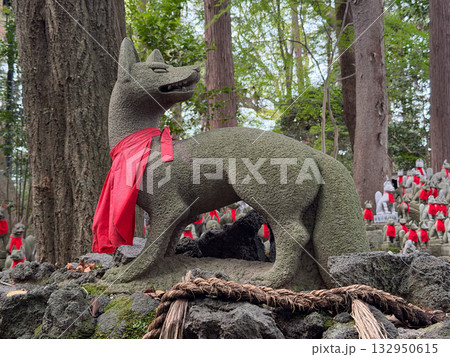 愛知県 豊川稲荷の風情ある風景 愛知県 豊川稲荷の風情ある風景 132950615