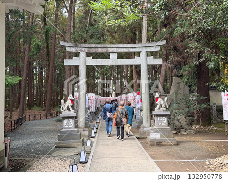 愛知県 豊川稲荷の風情ある風景 愛知県 豊川稲荷の風情ある風景 132950778