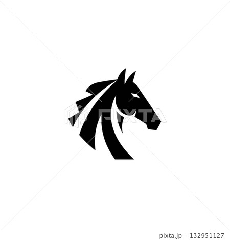 animal head silhouette 132951127