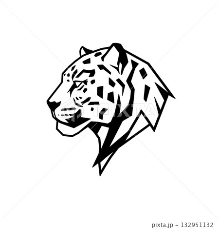 animal head silhouette 132951132