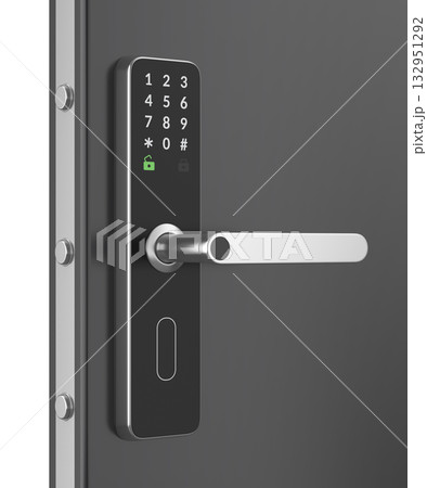 Door with smart door lock 132951292