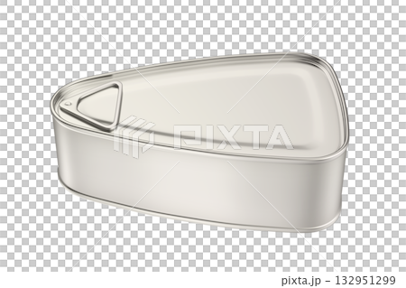 Side view of tin can containing ham, fish, or other food Side view of tin can containing ham, fish, or other food 132951299