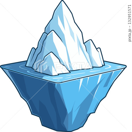 氷山のイラスト 132951571