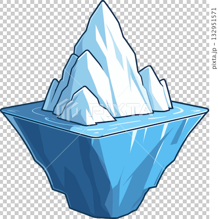 氷山のイラスト 132951571