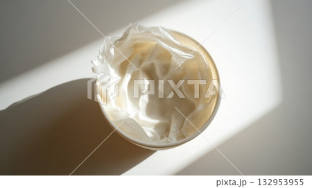 creamy white substance in a bowl 132953955