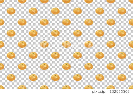 Seamless watercolor orange and mandarin orange pattern | Winter background and miscellaneous goods design 132955505