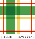 クリスマスカラーのチェック柄シームレスパターン｜冬の背景・包装紙・冬のポスター・デザイン素材 132955984