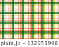 クリスマスカラーのチェック柄シームレスパターン｜冬の背景・包装紙・冬のポスター・デザイン素材 132955998