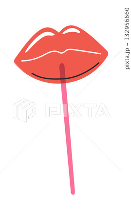 Caramel lips on stick sweets Caramel lips on stick sweets 132956660
