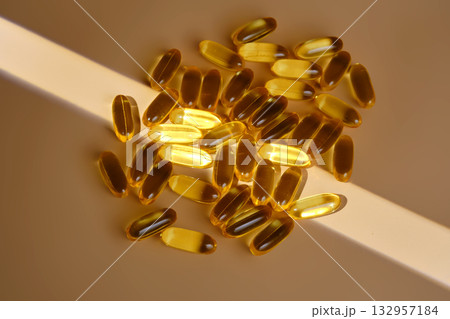 Omega 3 fish oil capsules for health 132957184