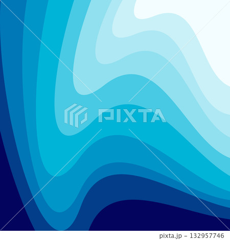 Geometric background with blue palette vector illustration	 132957746