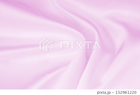 Smooth elegant pink silk or satin texture as wedding background. Luxurious valentine day background design 132961220