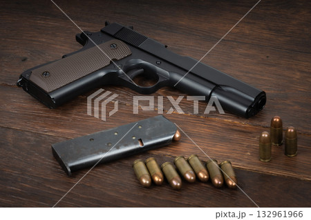 M1911 Automatic Pistol, Caliber .45 with magazine and ammunition M1911 Automatic Pistol, Caliber .45 with magazine and ammunition 132961966