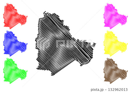 Yass Valley Council (Commonwealth of Australia, New South Wales, NSW) map vector illustration, scribble sketch Yass Valley map 132962013