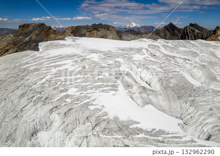 Aerial view of the Pastoruri Glacier, Ancash. Aerial view of the Pastoruri Glacier, Ancash. 132962290