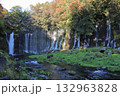 白糸の滝と紅葉 132963828