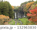白糸の滝と紅葉 132963830