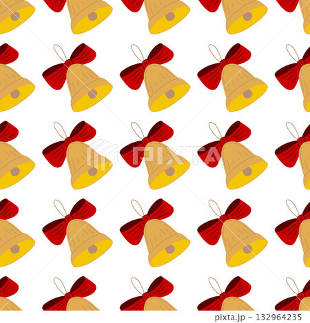 Christmas seamless pattern in hand draw style Christmas seamless pattern in hand draw style 132964235