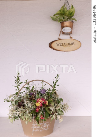 秋の寄せ植え 132964496