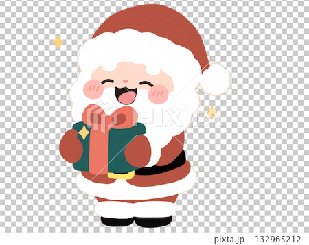 Santa with a present Santa with a present 132965212