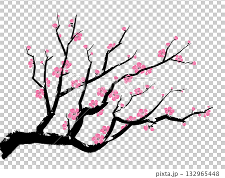 水墨梅花 132965448