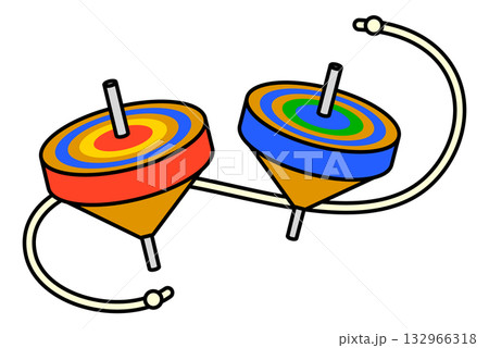 コマ回し 132966318