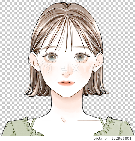 Face type "Fresh"_Light bangs 132966801