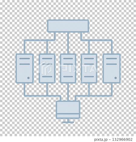 クラウドサーバーと端末をつなぐネットワーク図、 クラウドコンピューティングのデータ連携イメージ、 ク クラウドサーバーと端末をつなぐネットワーク図、 クラウドコンピューティングのデータ連携イメージ、 ク 132966902