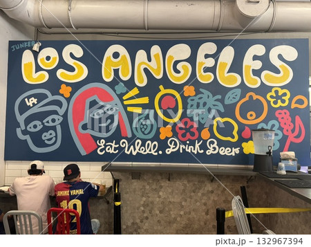 ロサンゼルス　ダウンタウン　マーケット 132967394